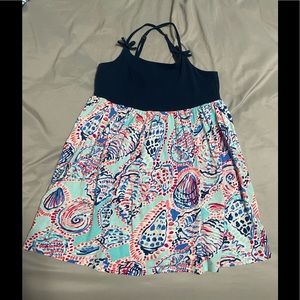 Lilly Pulitzer spaghetti strap dress girls 6/7